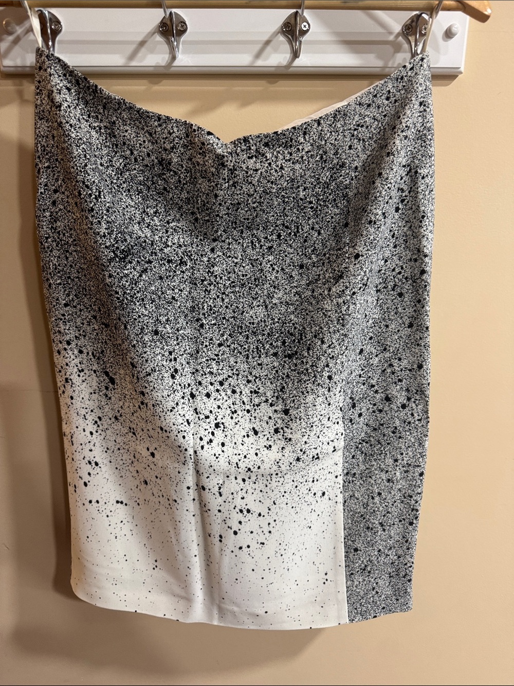 Boss Black and White Speckle Pencil Skirt